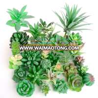 Factory 4-9 cm mini decorated plastic flowers Flower arrangement accessories artificial succulent plants