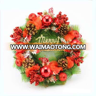 Factory customize different size 30cm,40cm,50cm,60cm pine needle decorative christmas garland