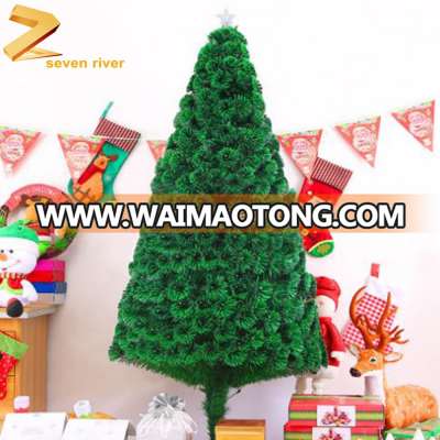 Christmas decoration artificial pvc fiber optic christmas tree with 60cm 90cm 120cm