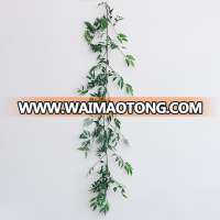 ZERO Artificial Green Bamboo Leaves Green Plants Outdoor Decorative Grape Artificial Vines for Home Garden Wedding Decoration