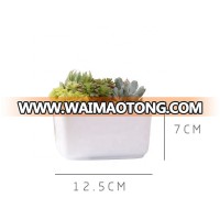 Square round corner ceramic mini succulent plant flower pot