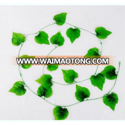 Artificial green grape leaves artificial decorative vines