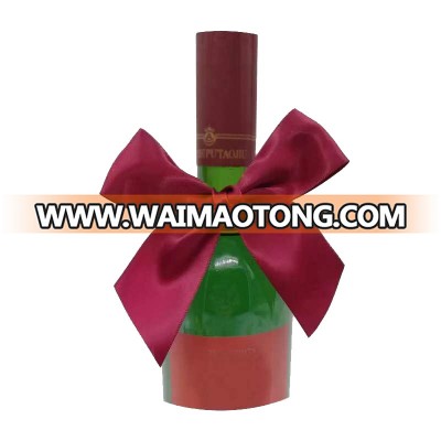 Christmas Stretch Loop bow for Chocolate Box Packing/Satin Ribbon Bow for Wine Bottle